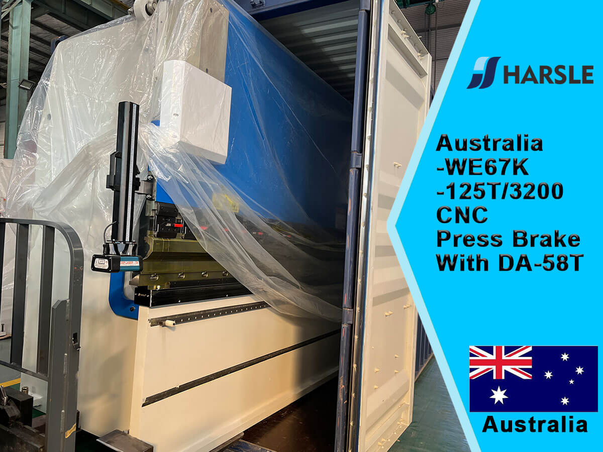 Australië-WE67K-125T/3200 CNC Persrem met DA-58T