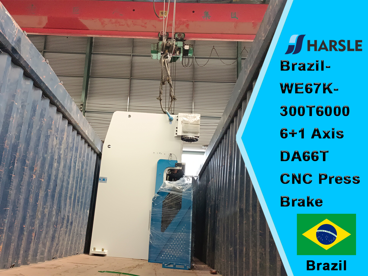 Brazilië-WE67K-300T6000 6+1 Axis DA66T CNC Press Brake 