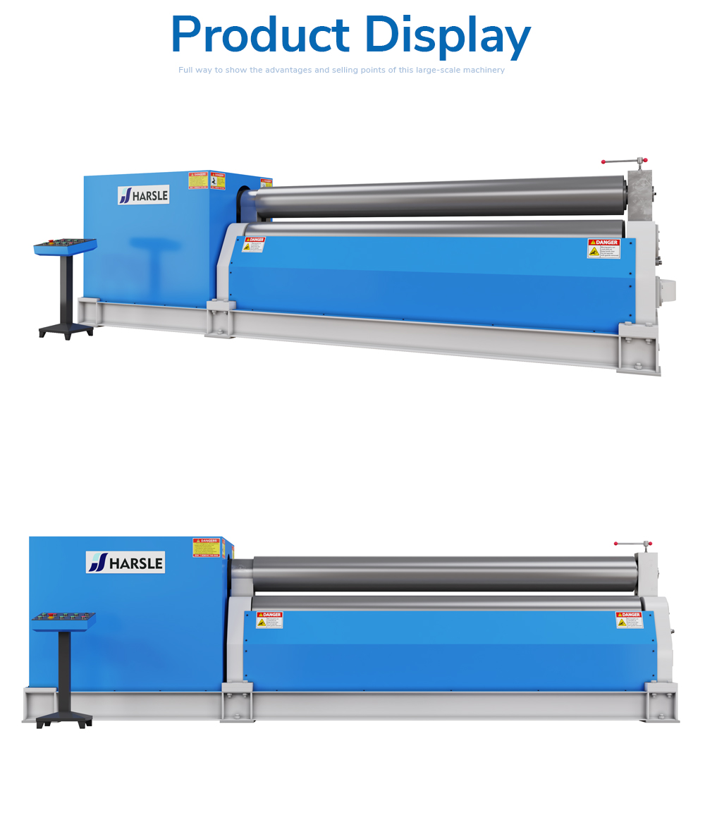 Mechanische plaatwalsmachine met 3 rollen