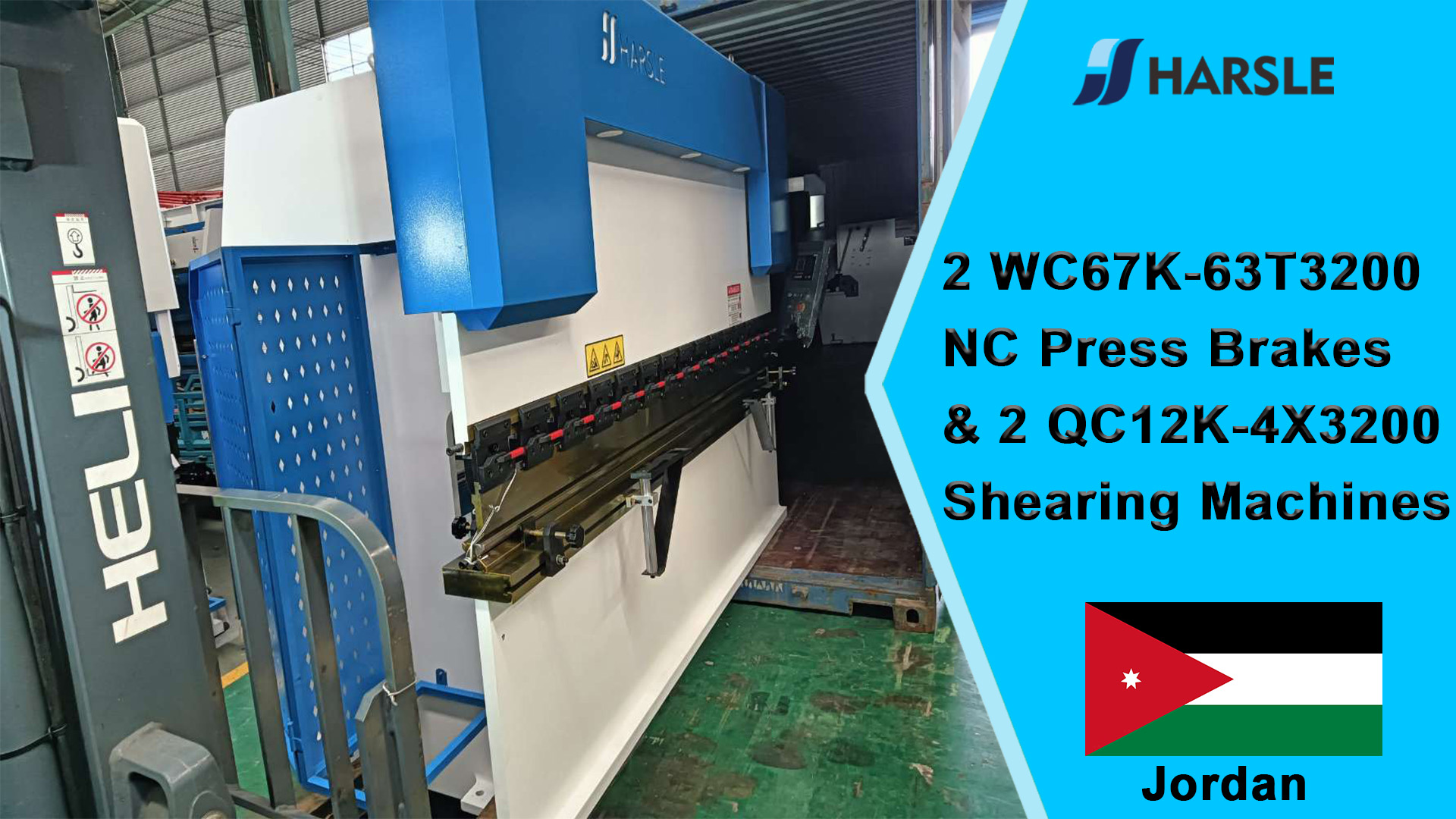 Jordan-2 WC67K-63T3200 NC kantbanken en 2 QC12K-4X3200 knipmachines