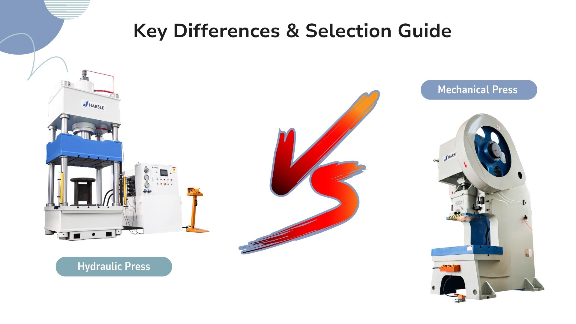 Mechanische pers versus hydraulische pers: hoe te kiezen?