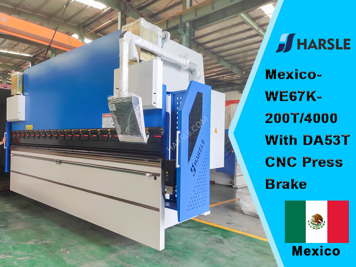 Mexico-WE67K-200T/4000 met DA53T CNC Press Brake