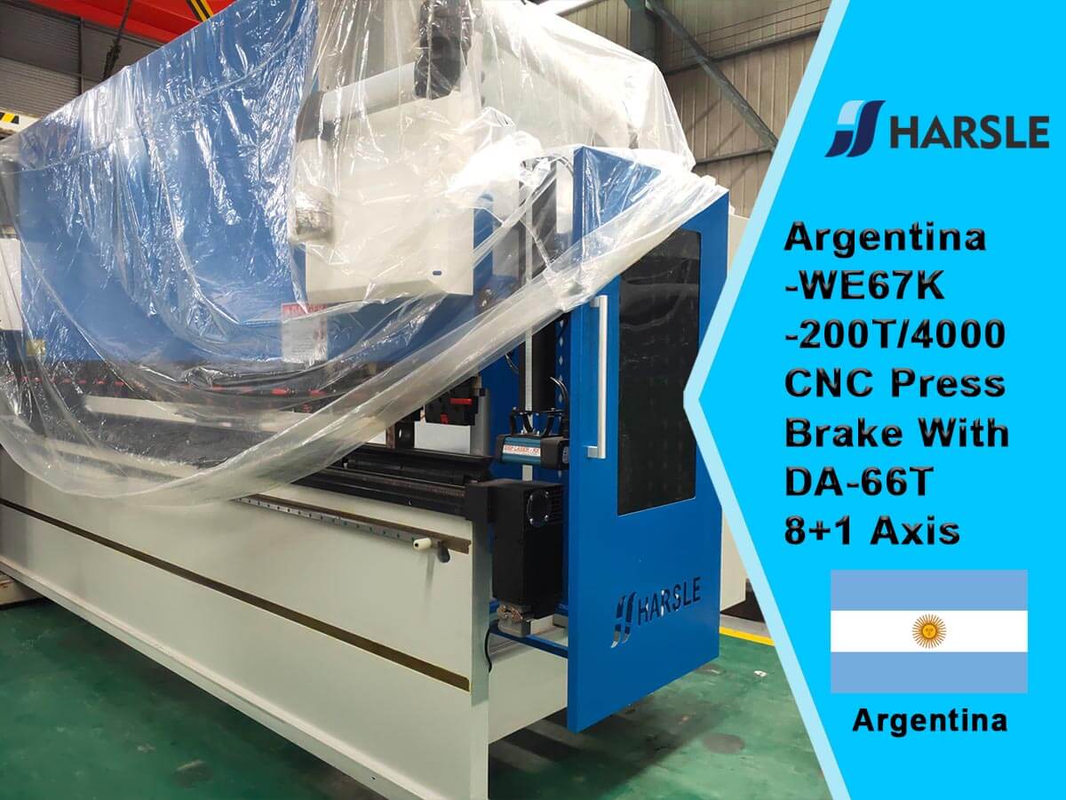 Argentinië-WE67K-200T/4000 CNC Drukrem met DA-66T 8+1 As