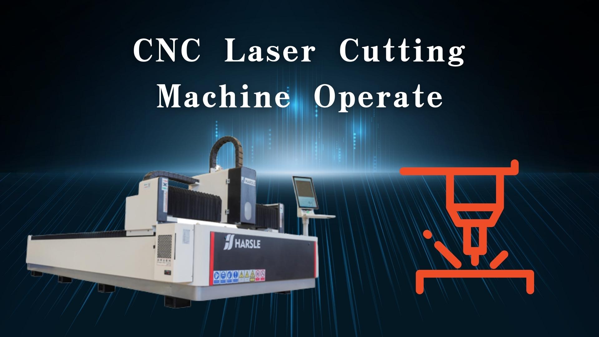 CNC-lasersnijmachine in bedrijf