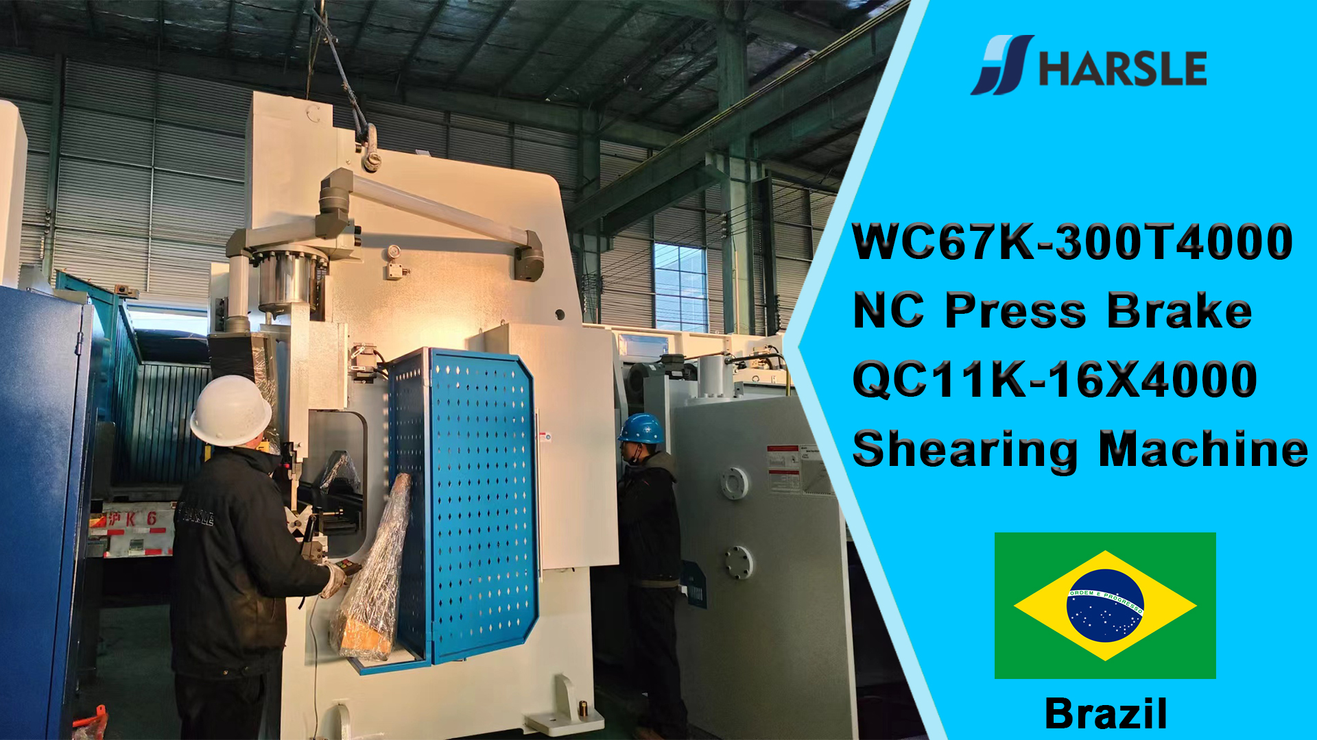 Brazilië-WC67K-300T4000 NC-afkantpers QC11K-16X4000 knipmachine