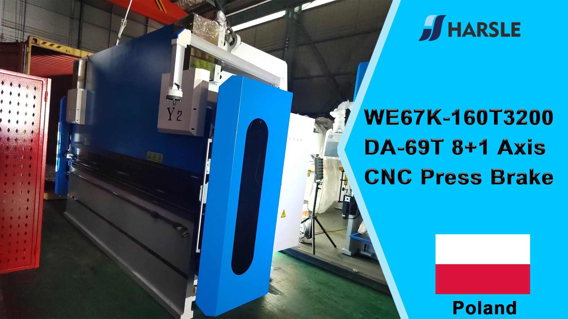 Polen-WE67K-160T3200 DA-69T 8+1-assige CNC-afkantpers