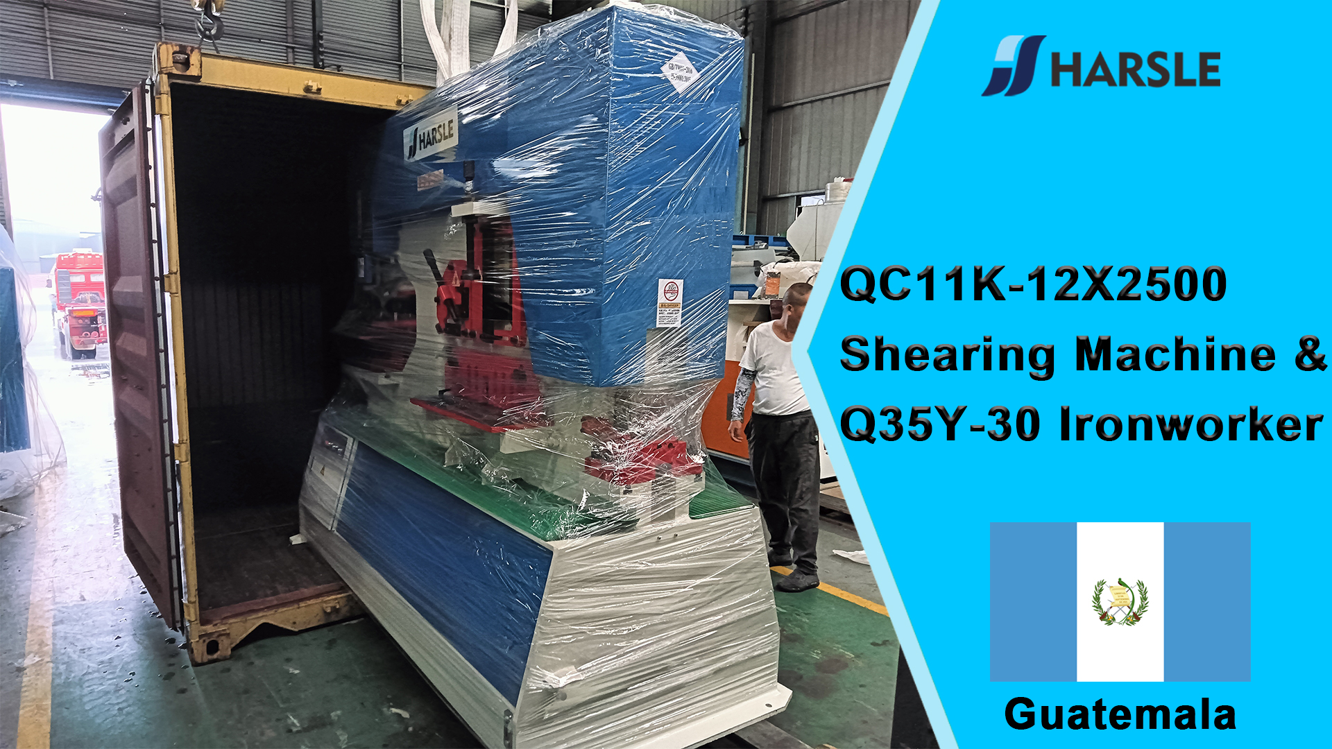 Guatemala-QC11K-12X2500 knipmachine en Q35Y-30 ijzerbewerker