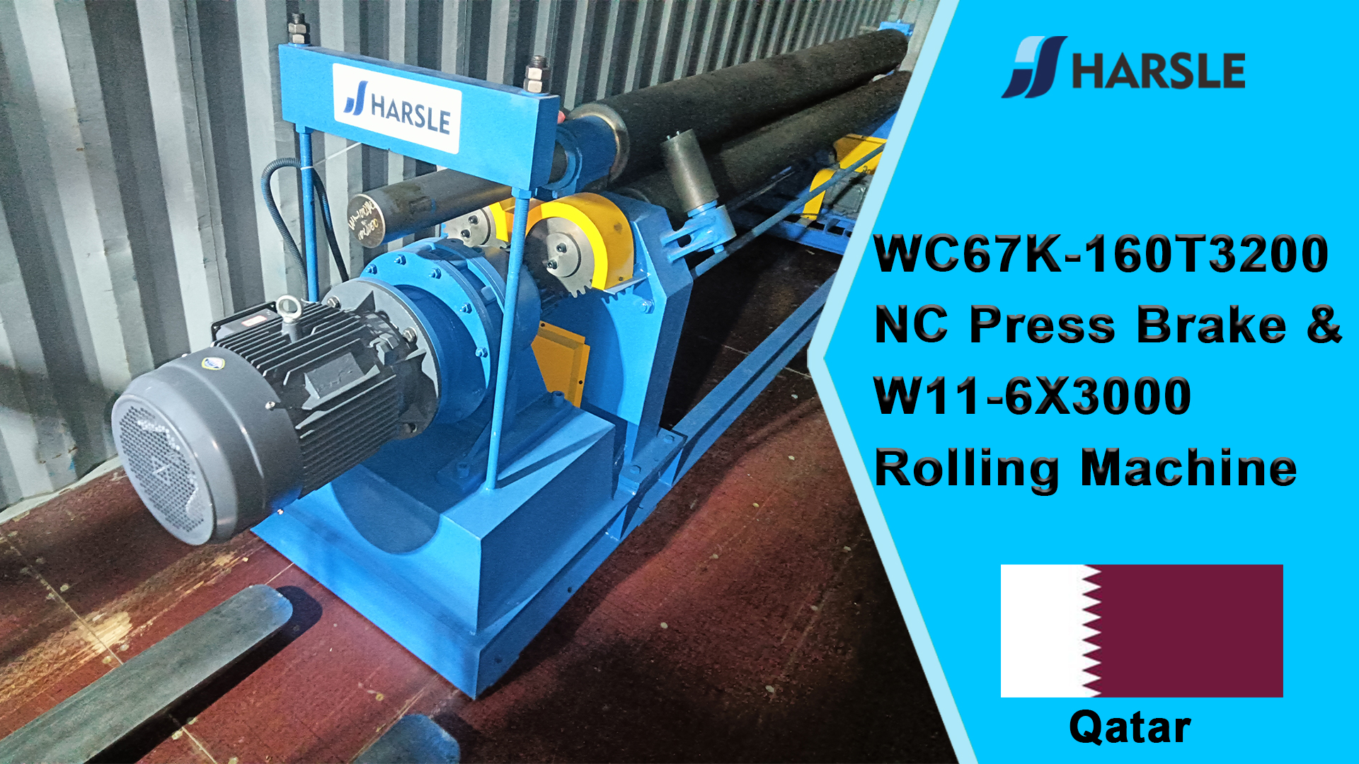 Qatar-WC67K-160T3200 NC kantbank en W11-6X3000 rollende machine