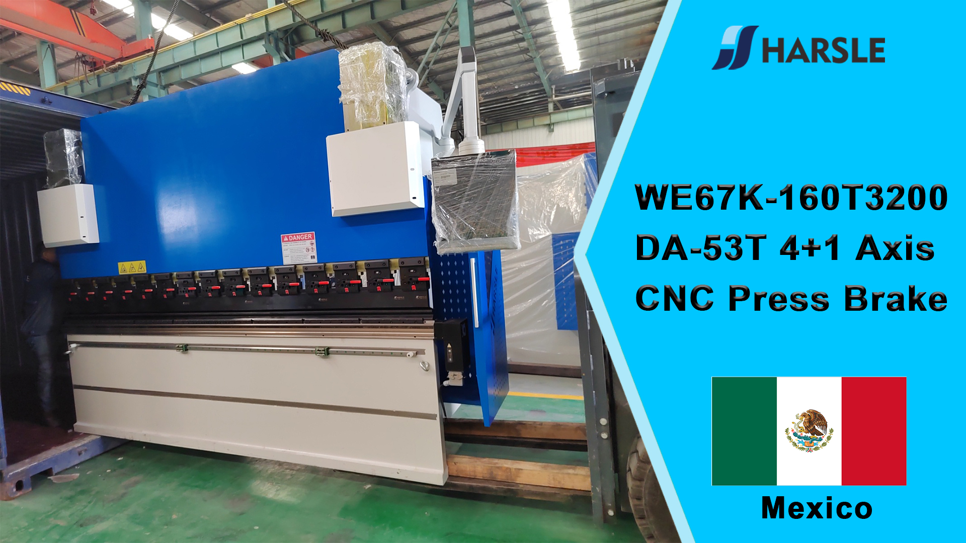 Mexico-WE67K-160T3200 DA-53T 4+1-assige CNC-afkantpers