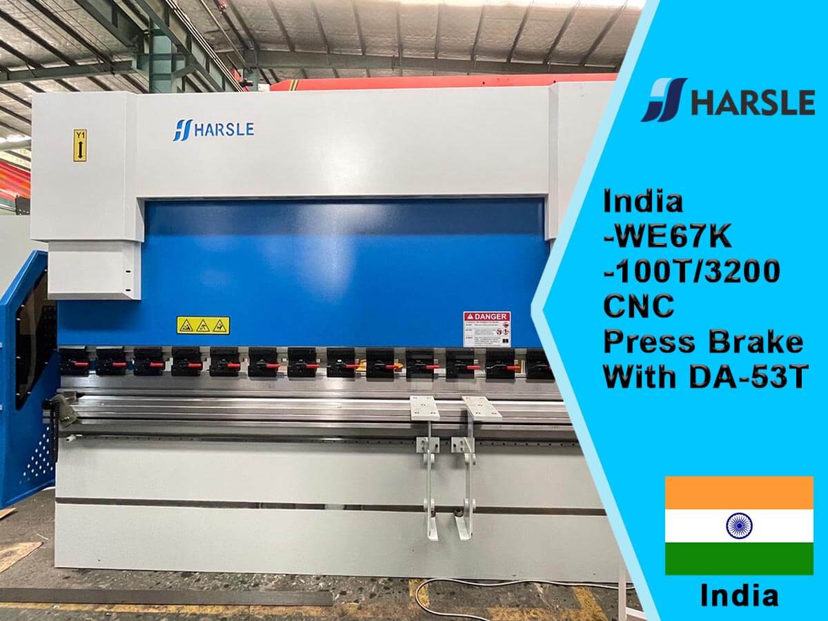 India-WE67K-100T/3200 CNC Press Brake met DA-53T