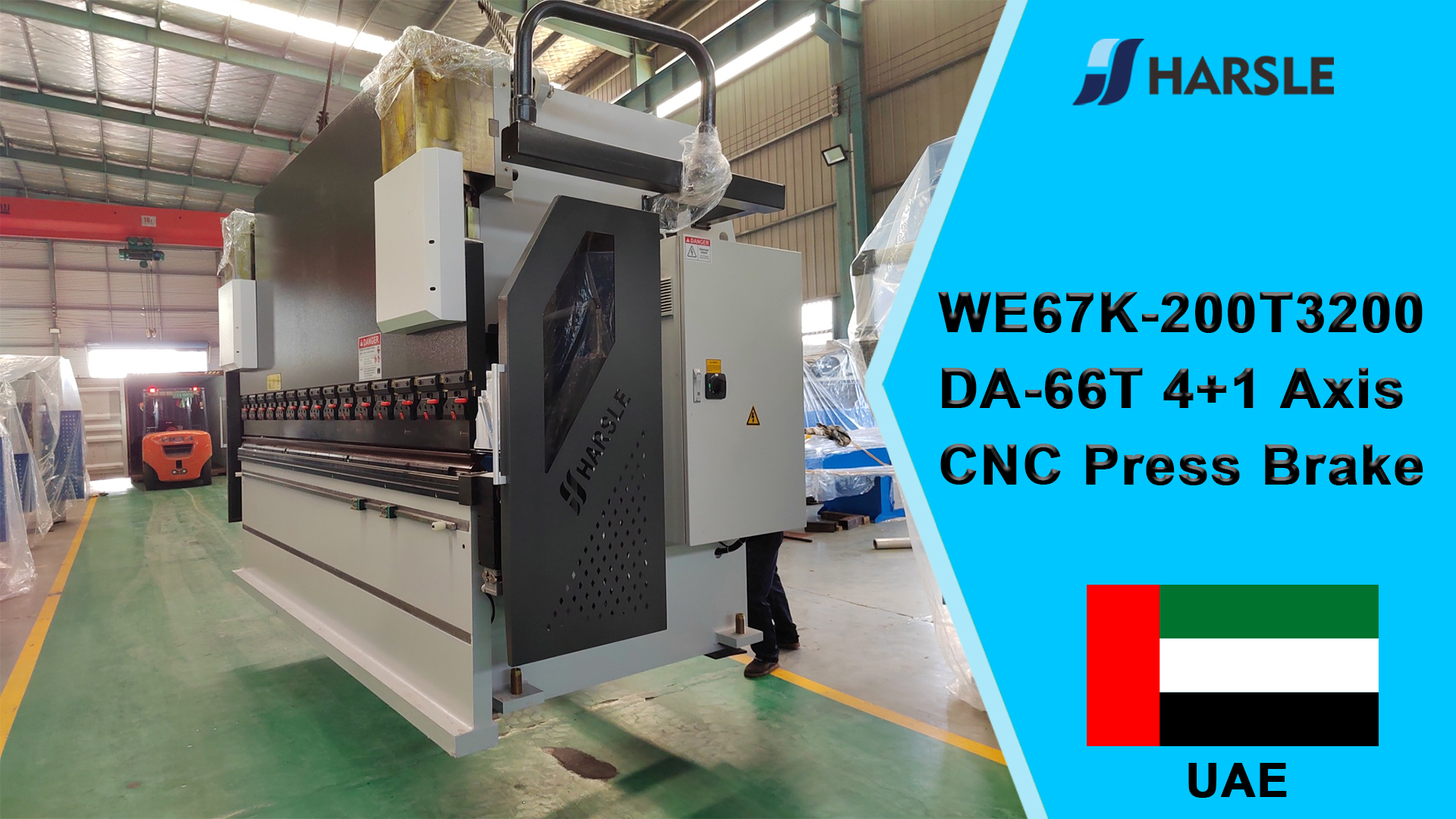 UAE-WE67K-200T3200 DA-66T 4+1-assige CNC-afkantpers