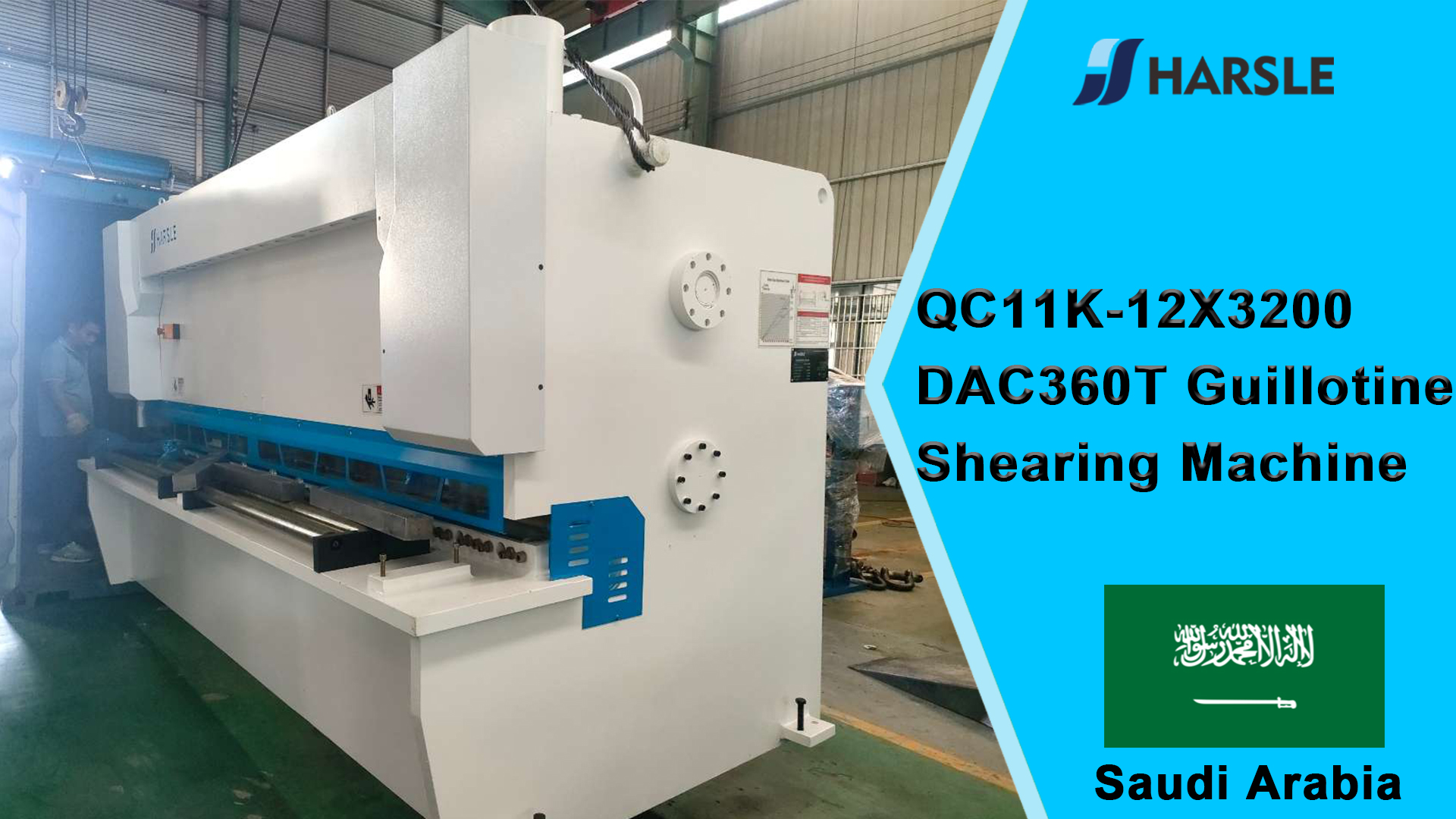 Saudi-Arabië-QC11K-12X3200 DAC360T Guillotineschaarmachine