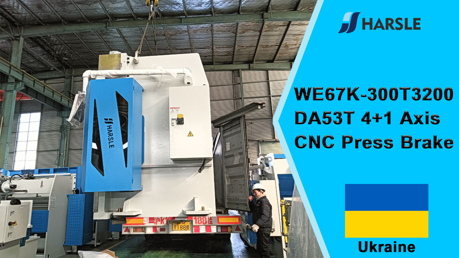 Oekraïne-WE67K-300T3200 DA53T 4+1-assige CNC-afkantpers