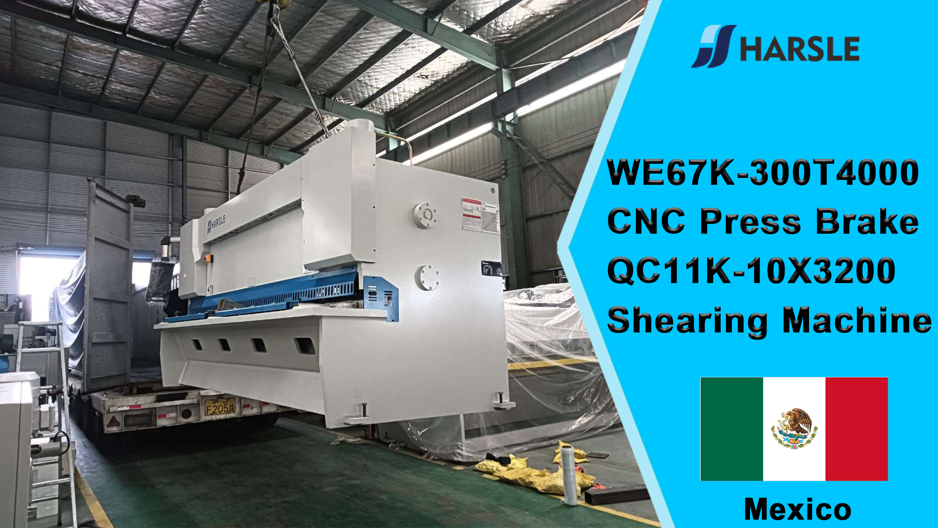 Mexico-WE67K-300T4000 CNC kantpers en QC11K-10X3200 knipmachine