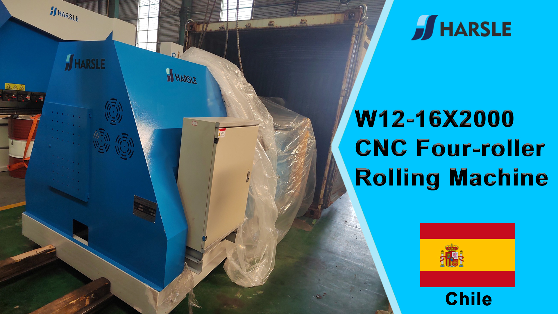 Chili-W12-16X2000 CNC-walsmachine met vier rollen