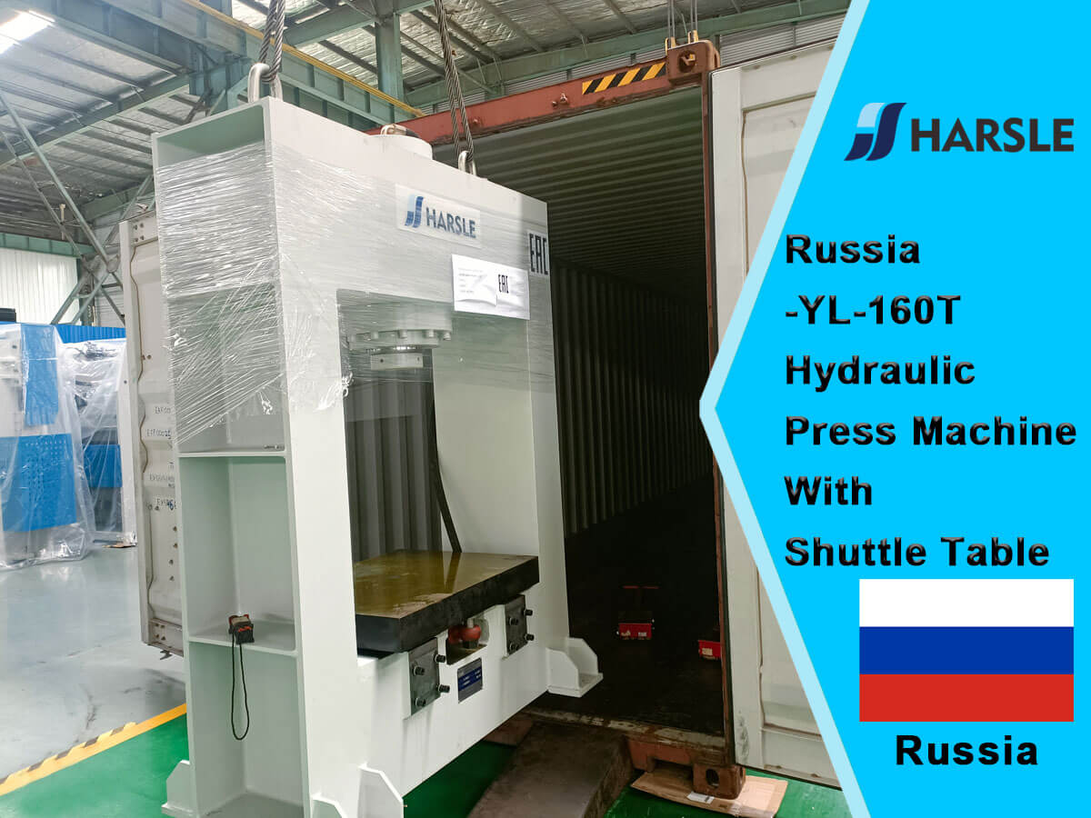 Rusland-yl-160t hydraulische persmachine met shuttietafel