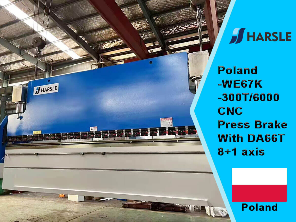 POLAND-WE67K-300T/6000 CNC Drukrem met DA66T-systeem 8+1 Axis