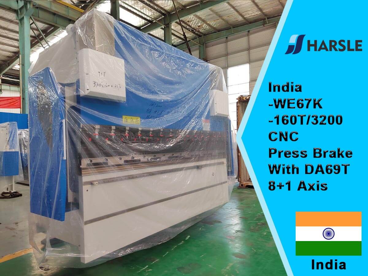 India-WE67K-160T/3200 CNC Press Brake met DA69T 8+1 Axis