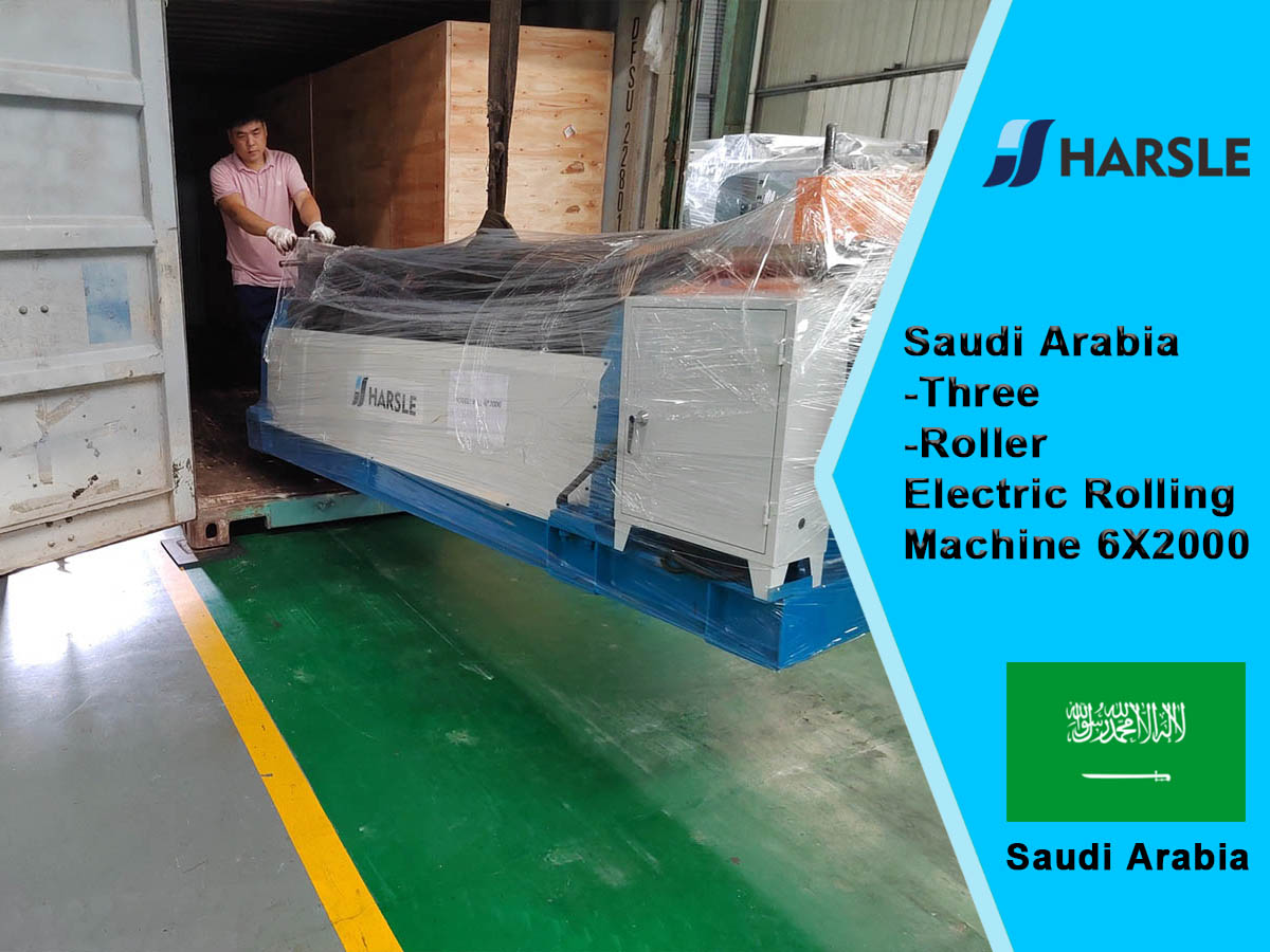 Saudi Arabia-Three-Roller Electric Rolling Machine 6x2000