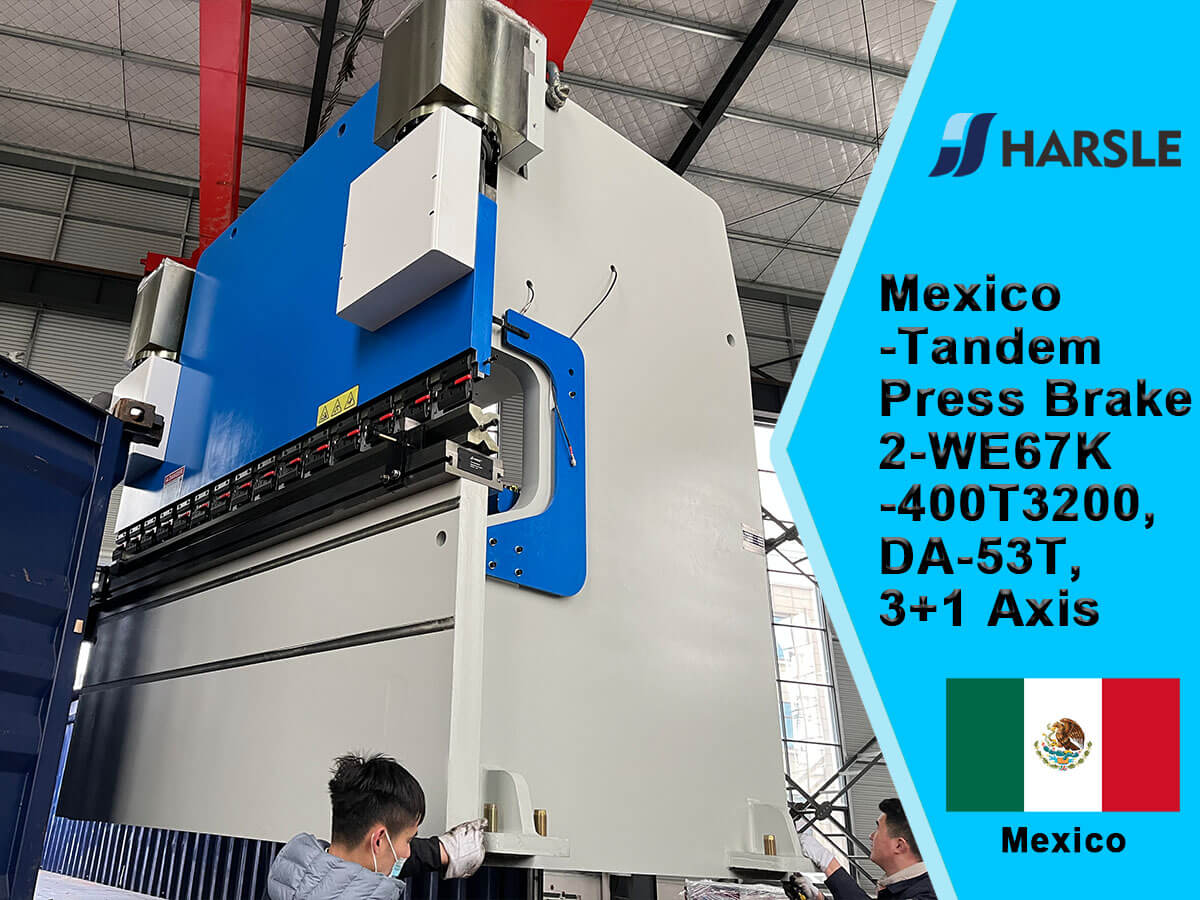 Mexico-Tandem Press Brake 2-WE67K-400T/3200 met DA-53T 3+1 Axis