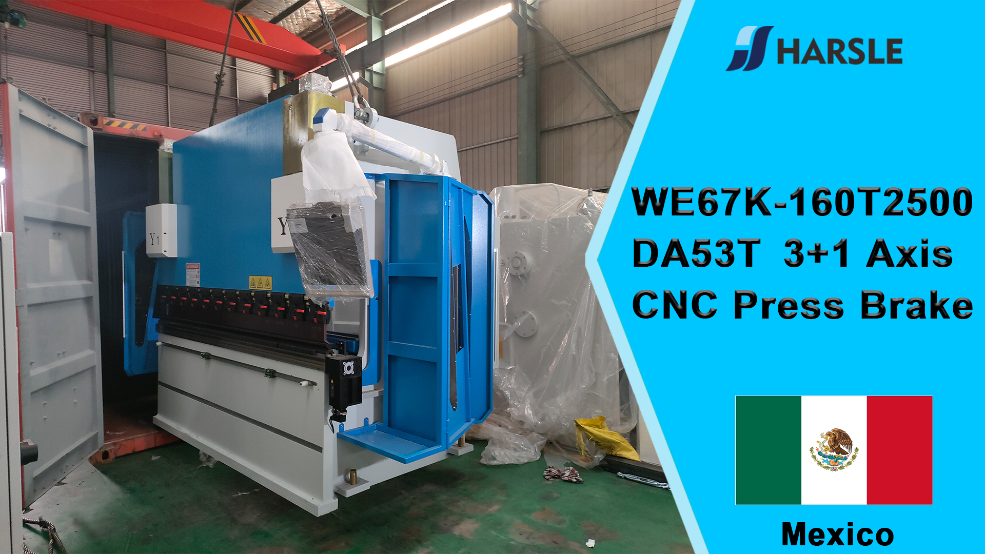 Mexico-WE67K-160T2500 DA53T 3+1-assige CNC-afkantpers