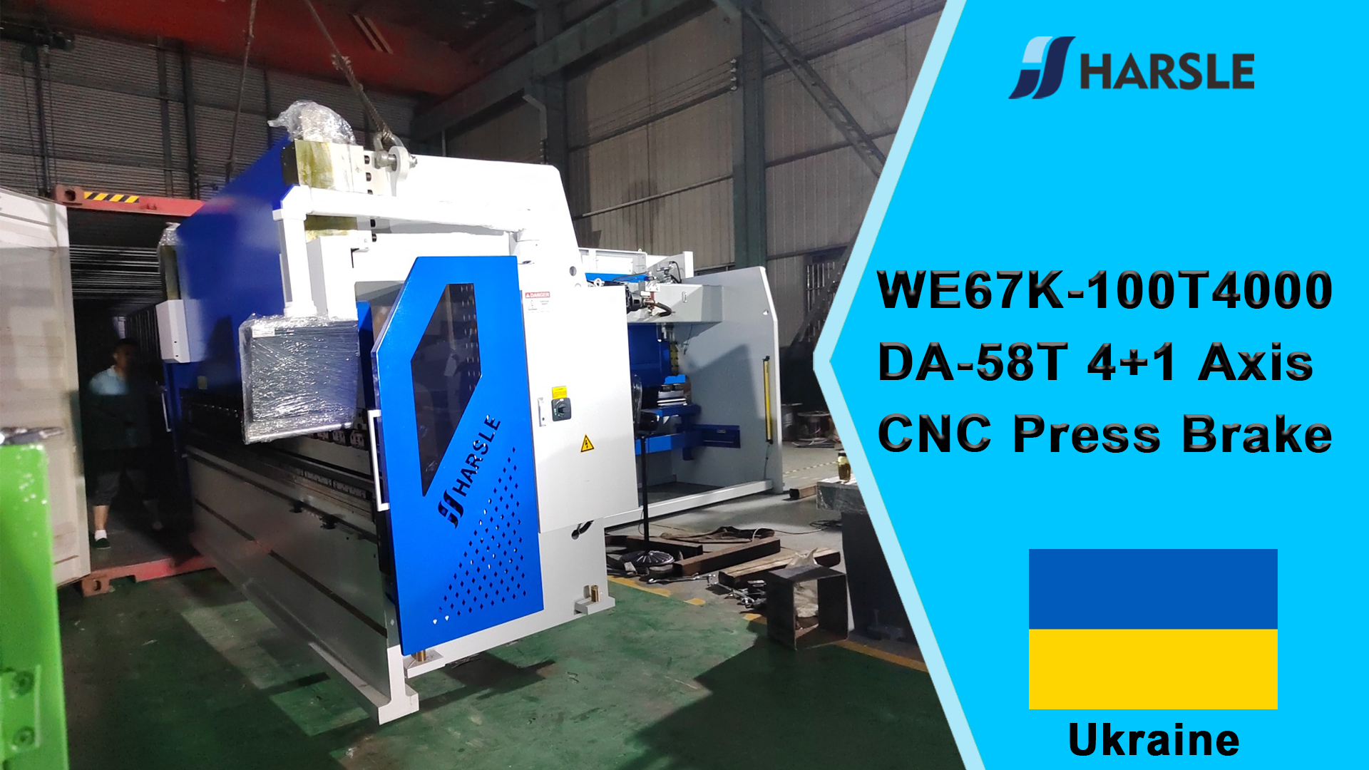 Oekraïne-WE67K-100T4000 DA-58T 4+1-assige CNC-afkantpers