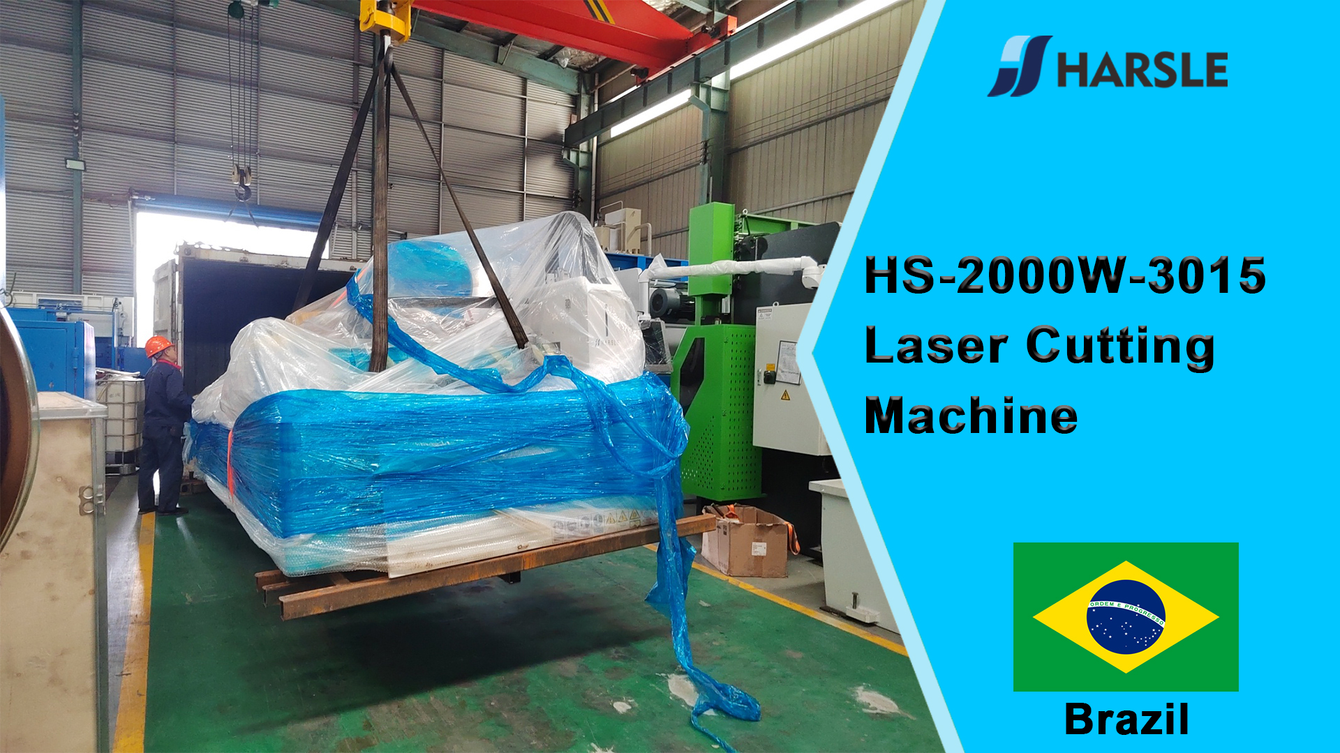 Brazilië-HS-2000W-3015 lasersnijmachine