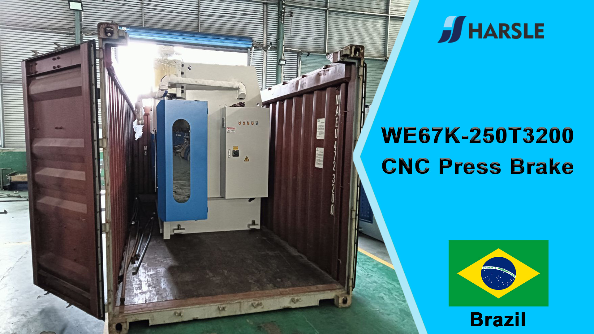 Brazilië-WE67K-250T3200 CNC-afkantpers