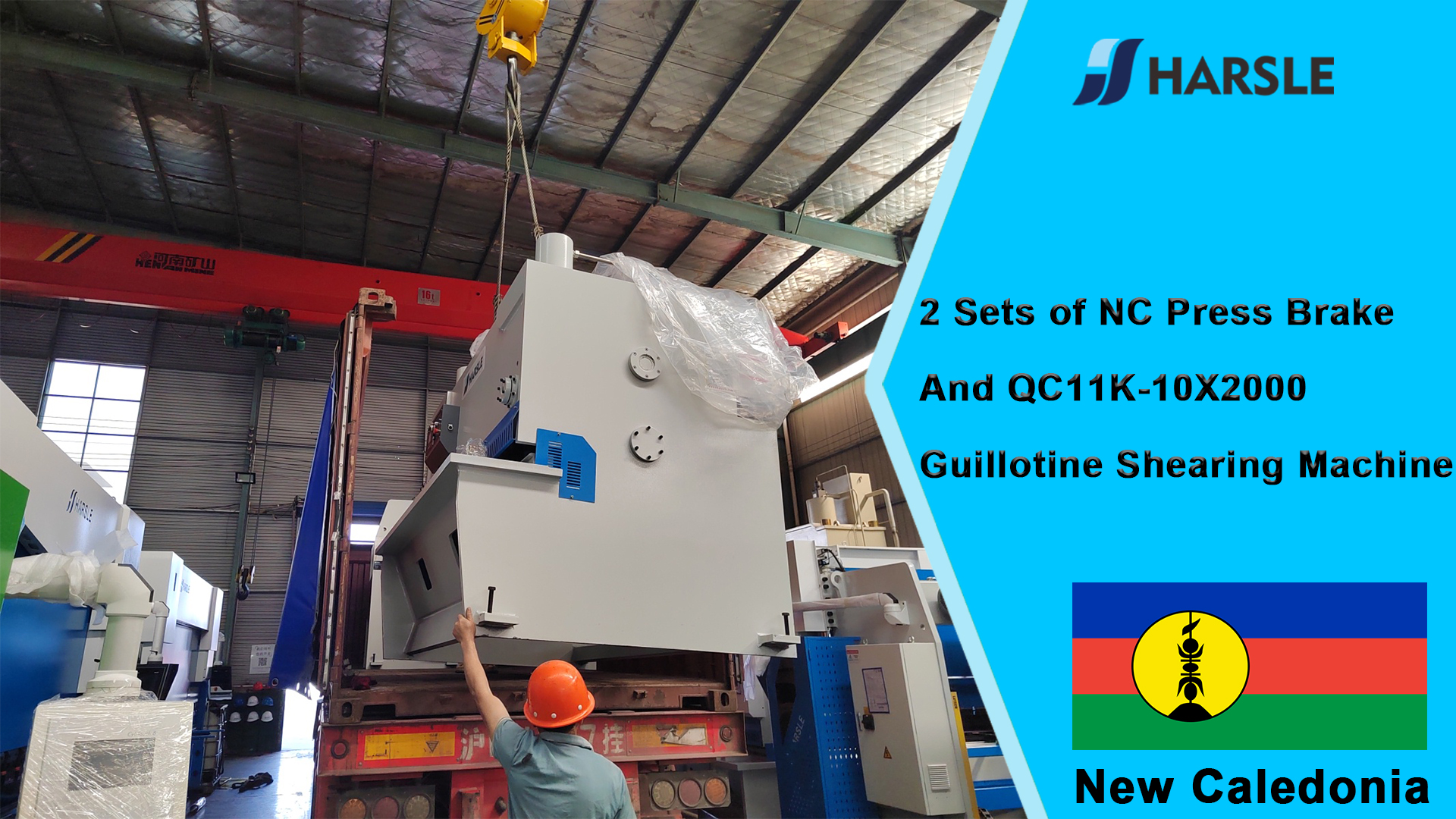 Nieuwe Caledonia-2 sets NC-afkantpers en QC11K-10X2000 guillotineschaarmachine