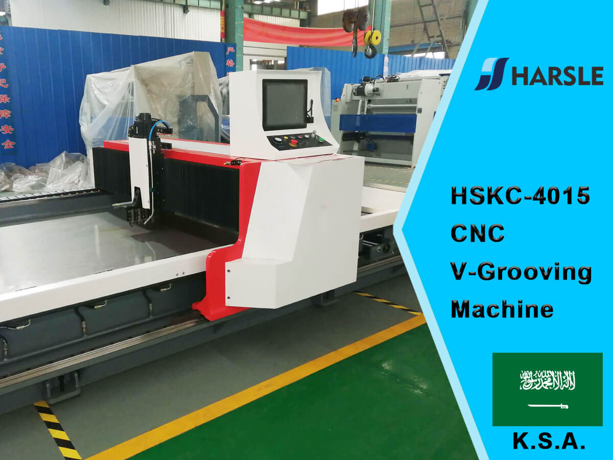 Saoedi-Arabië-HSKC-4015 CNC V-Grooving Machine