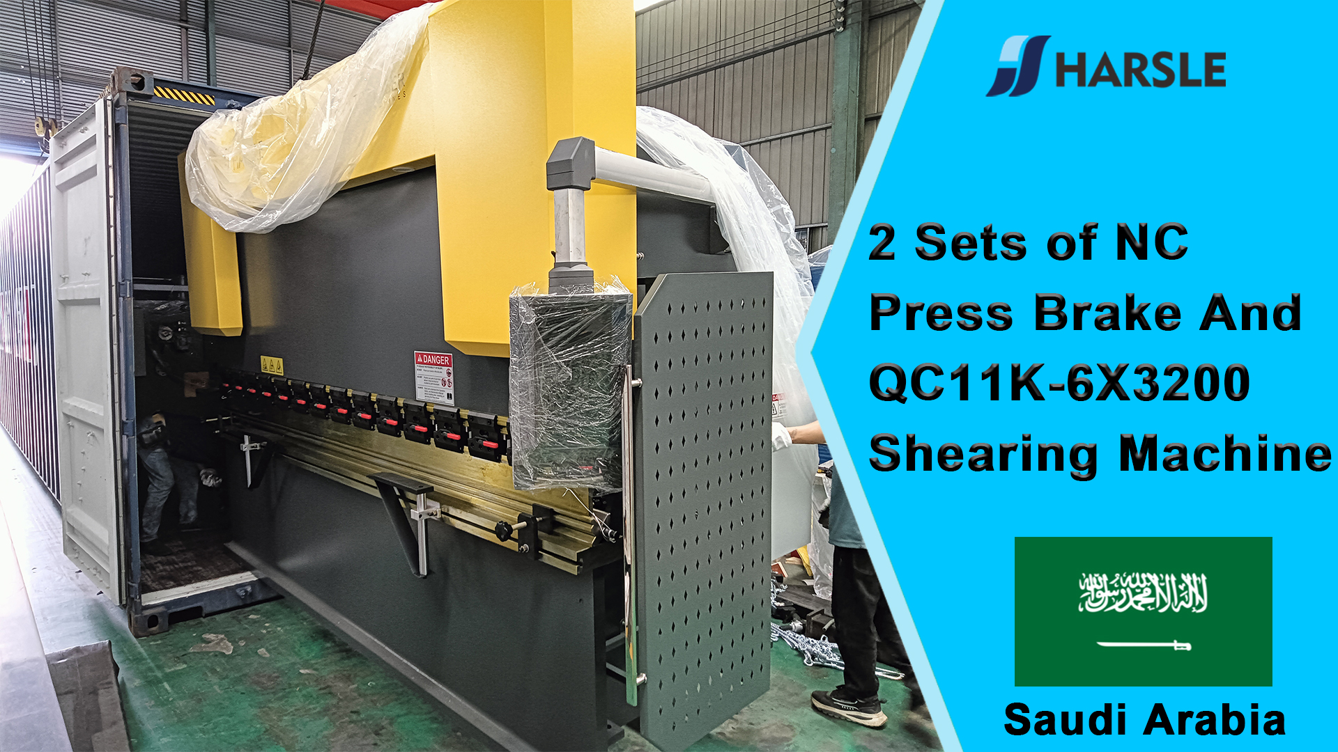 Saoedi-Arabië-2 sets NC-afkantpers en QC11K-6X3200 knipmachine