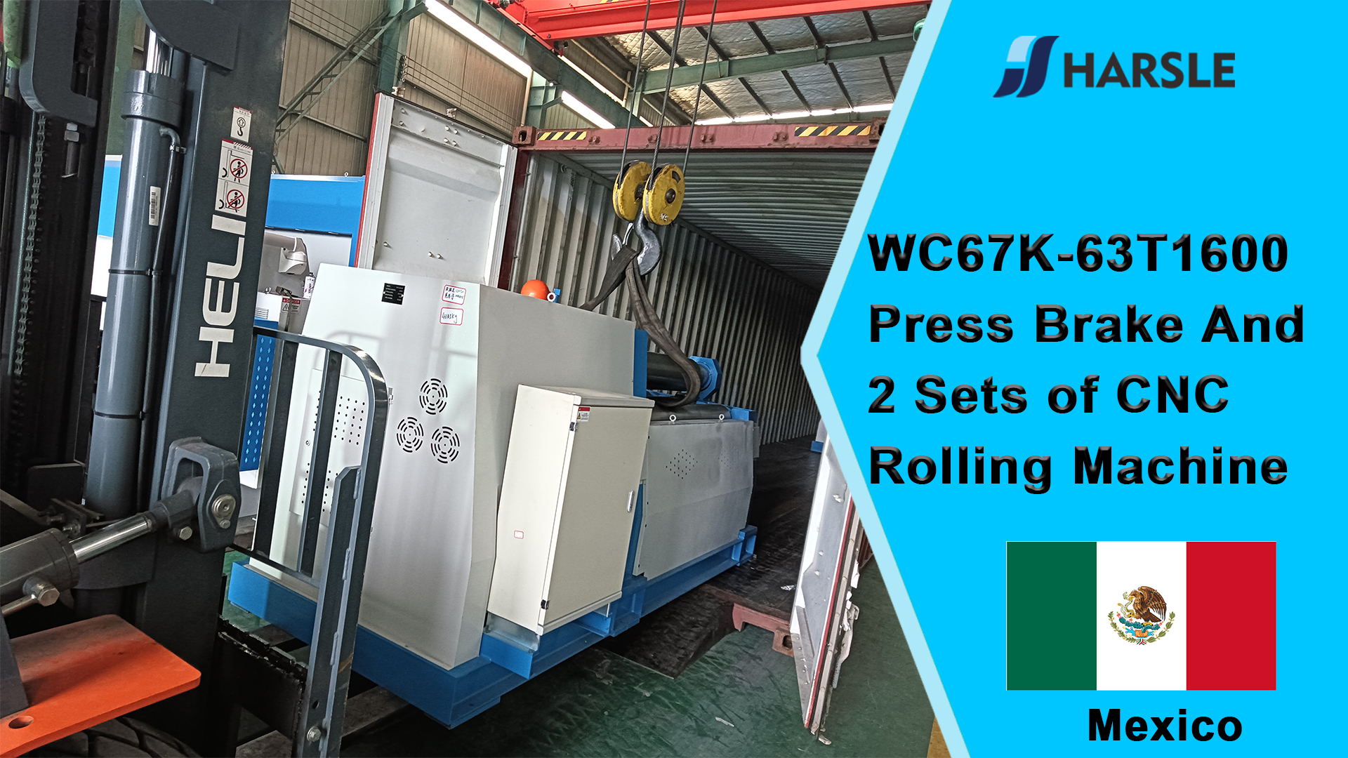 Mexico-WC67K-63T1600 kantbank en 2 sets CNC-walsmachines