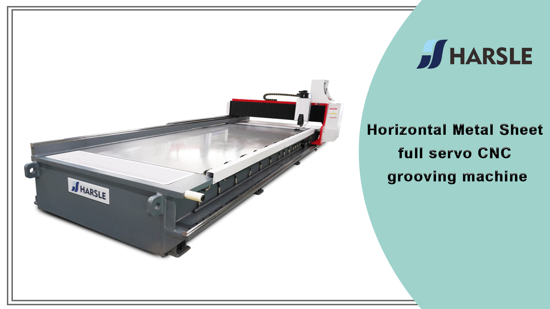 Horizontale metalen plaat volledige servo cnc grooving machine