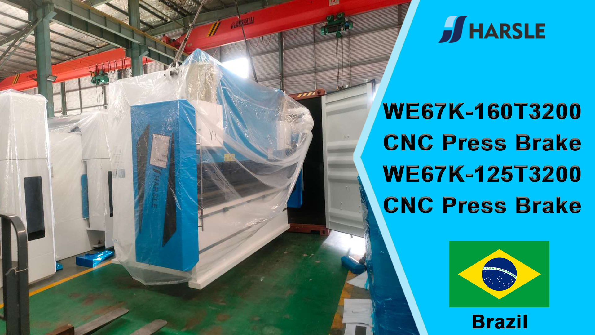 Brazilië-WE67K-160T3200 CNC-kantbank en WE67K-125T3200 CNC-kantbank