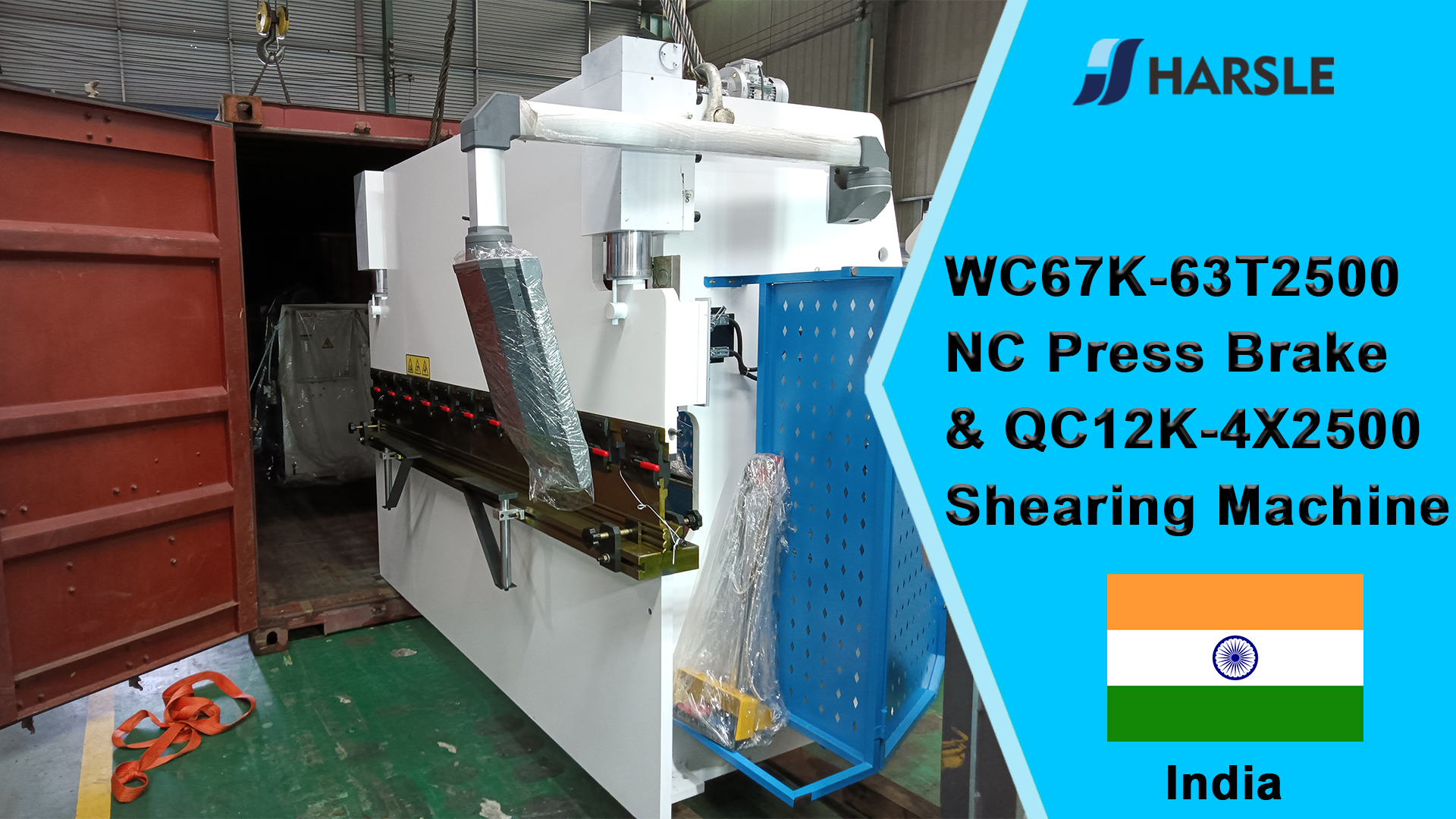 India-WC67K-63T2500 NC kantbank en QC12K-4X2500 knipmachine