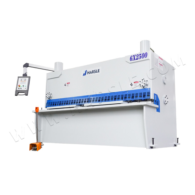 QC11K-6X2500 CNC Guillotine Shearing Machine met Elgo P40 en pneumatische achterste ondersteuning
