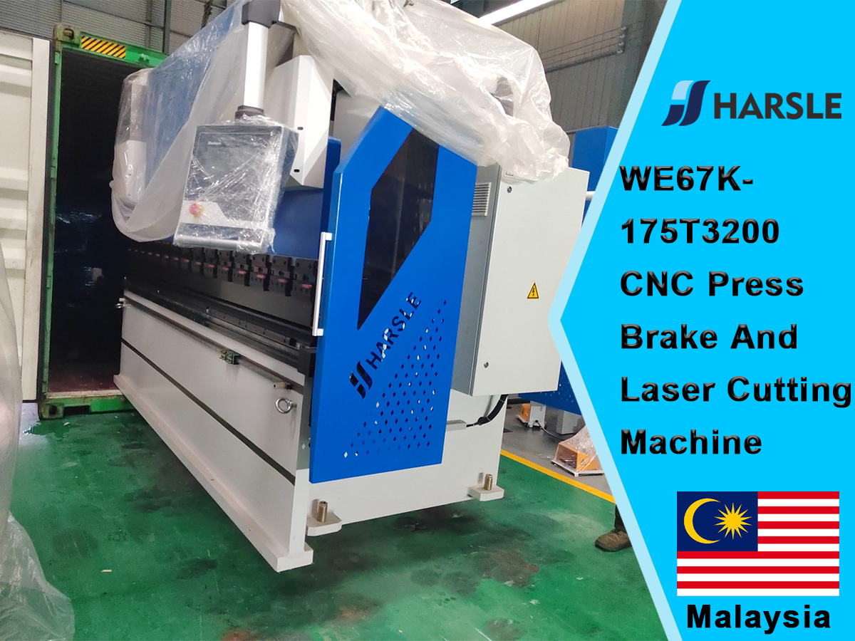 Maleisië-WE67K-175T3200 CNC Drukrem en lasersnijmachine