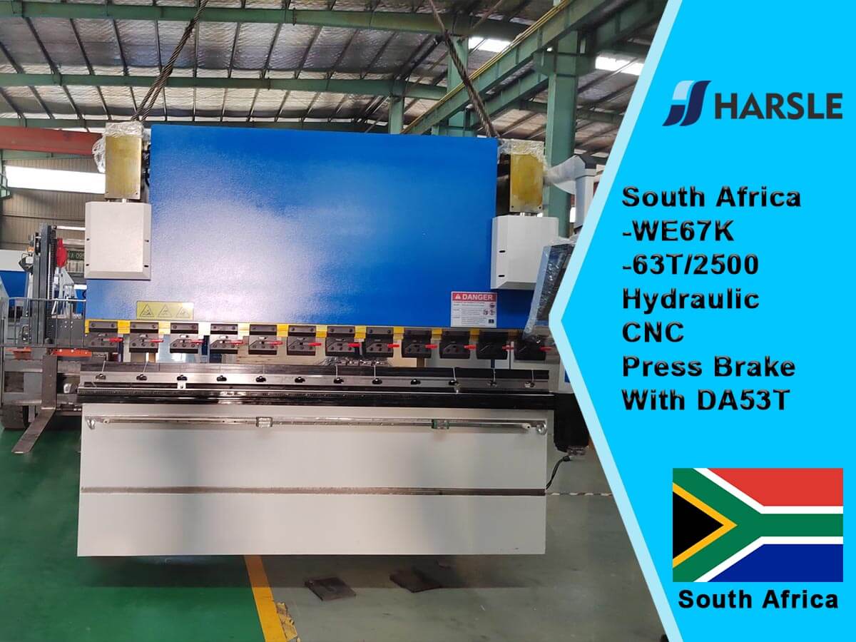 Zuid-Afrika-WE67K-63T/2500 Hydraulische CNC-persrem met DA53T