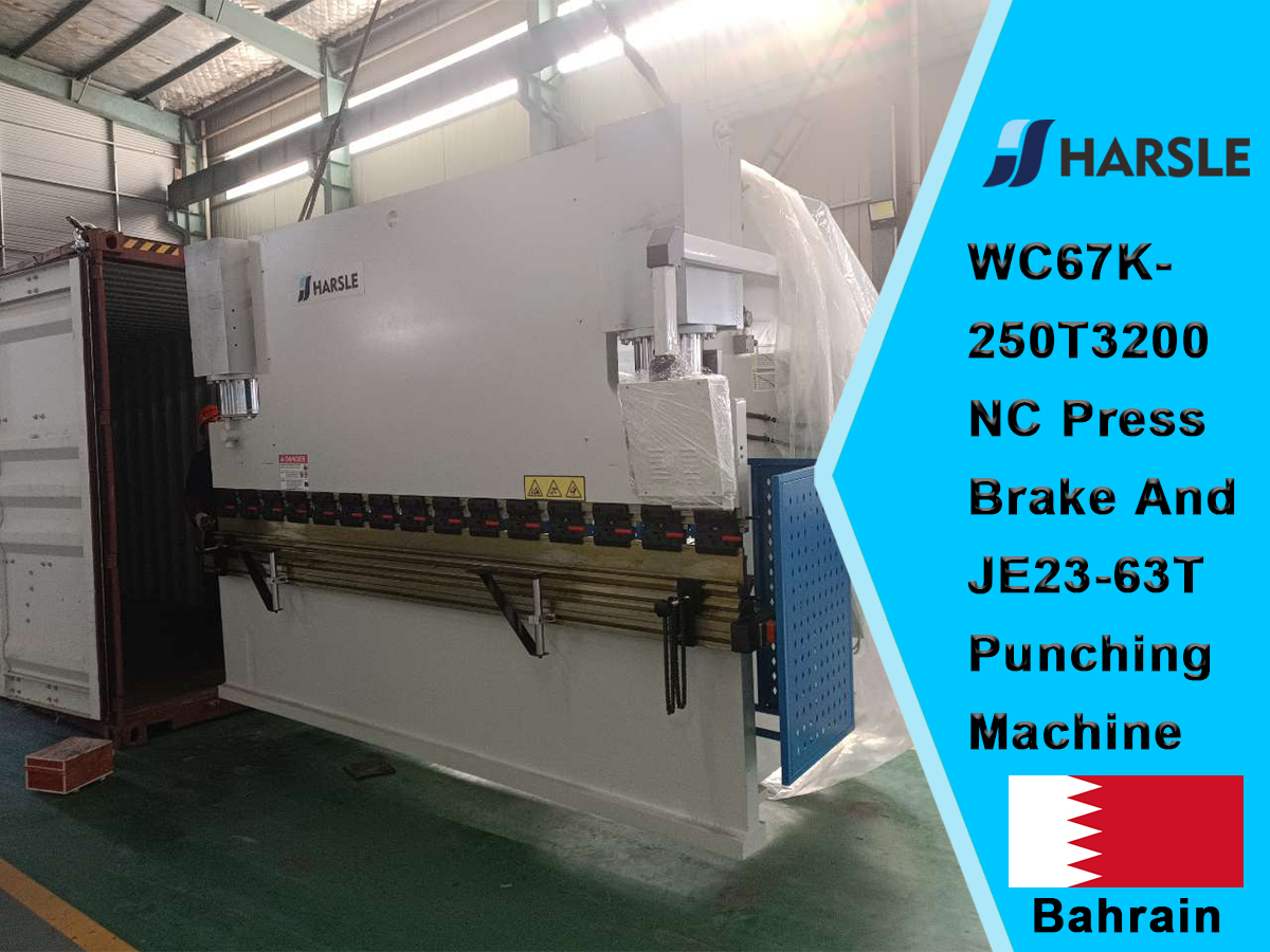 BAHRAIN-WC67K-250T3200 NC Druk op Brake en JE23-63T Punching Machine