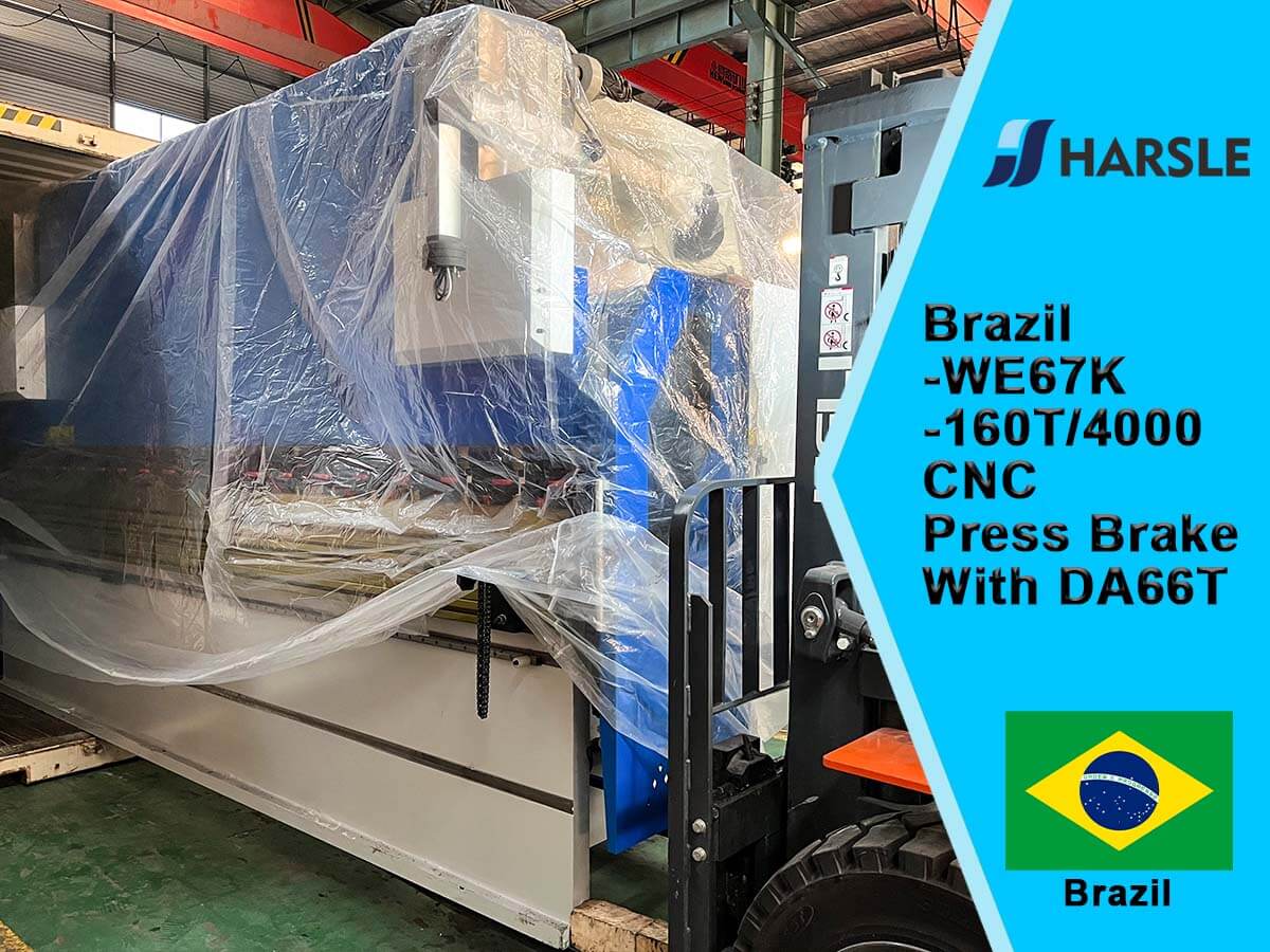 Brazilië-WE67K-160T/4000 CNC Persrem met DA66T