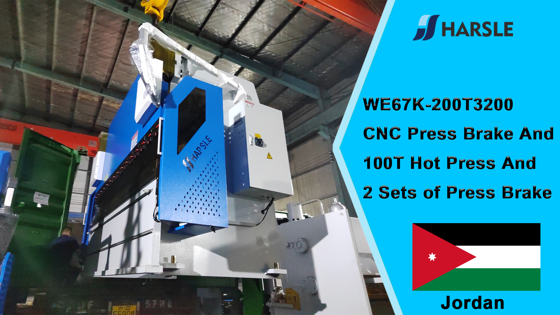 Jordan-WE67K-200T3200 CNC-afkantpers en 100T hete pers en 2 sets afkantpers