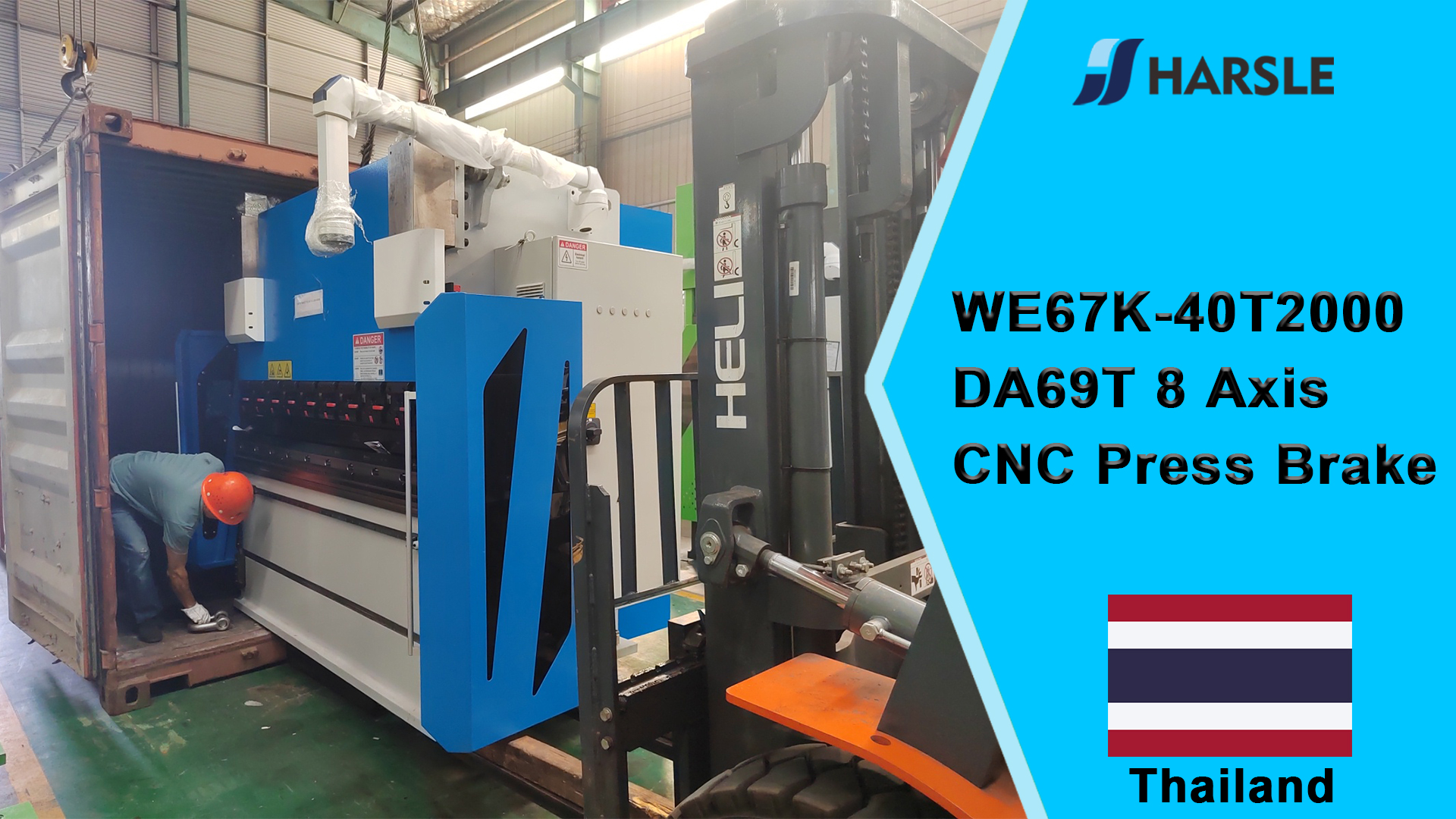 Thailand-WE67K-40T2000 DA69T 8-assige CNC-afkantpers