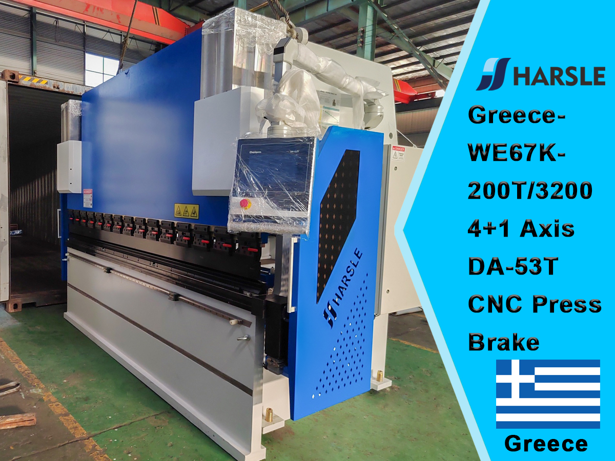 Griekenland-WE67K-200T/3200 4+1 Axis DA-53T CNC Press Brake 