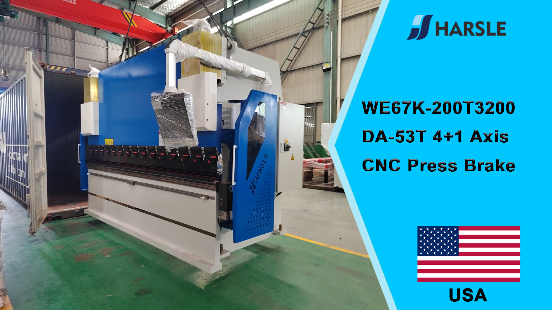 USA-WE67K-200T3200 DA-53T 4+1-assige CNC-afkantpers