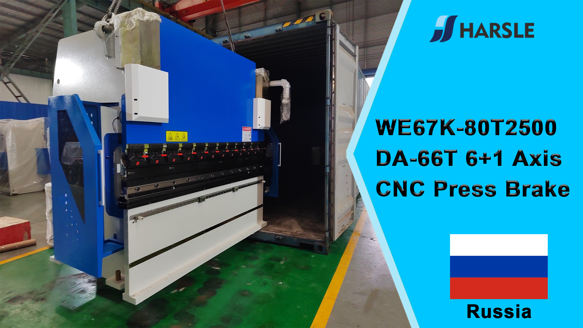 Rusland-WE67K-80T2500 DA-66T 6+1-assige CNC-afkantpers