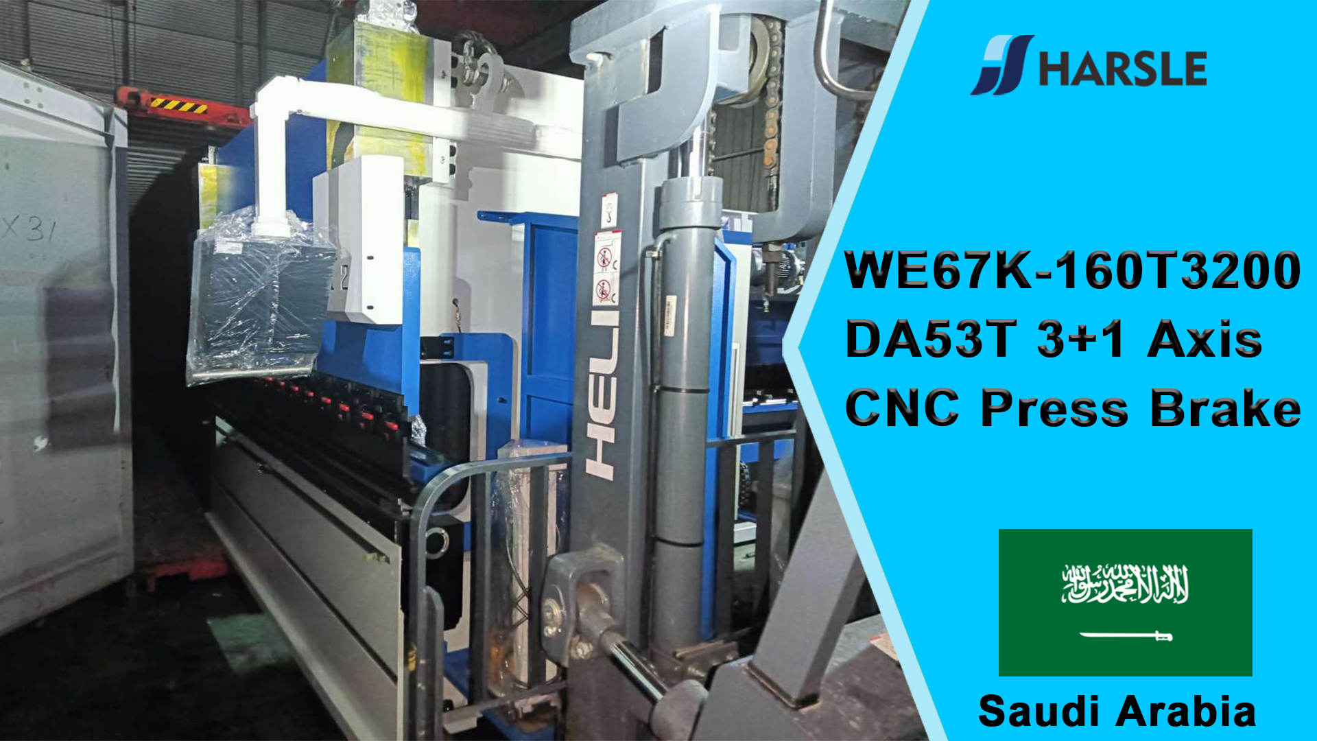 Saudi-Arabië-WE67K-160T3200 DA53T 3+1-assige CNC-buigmachine