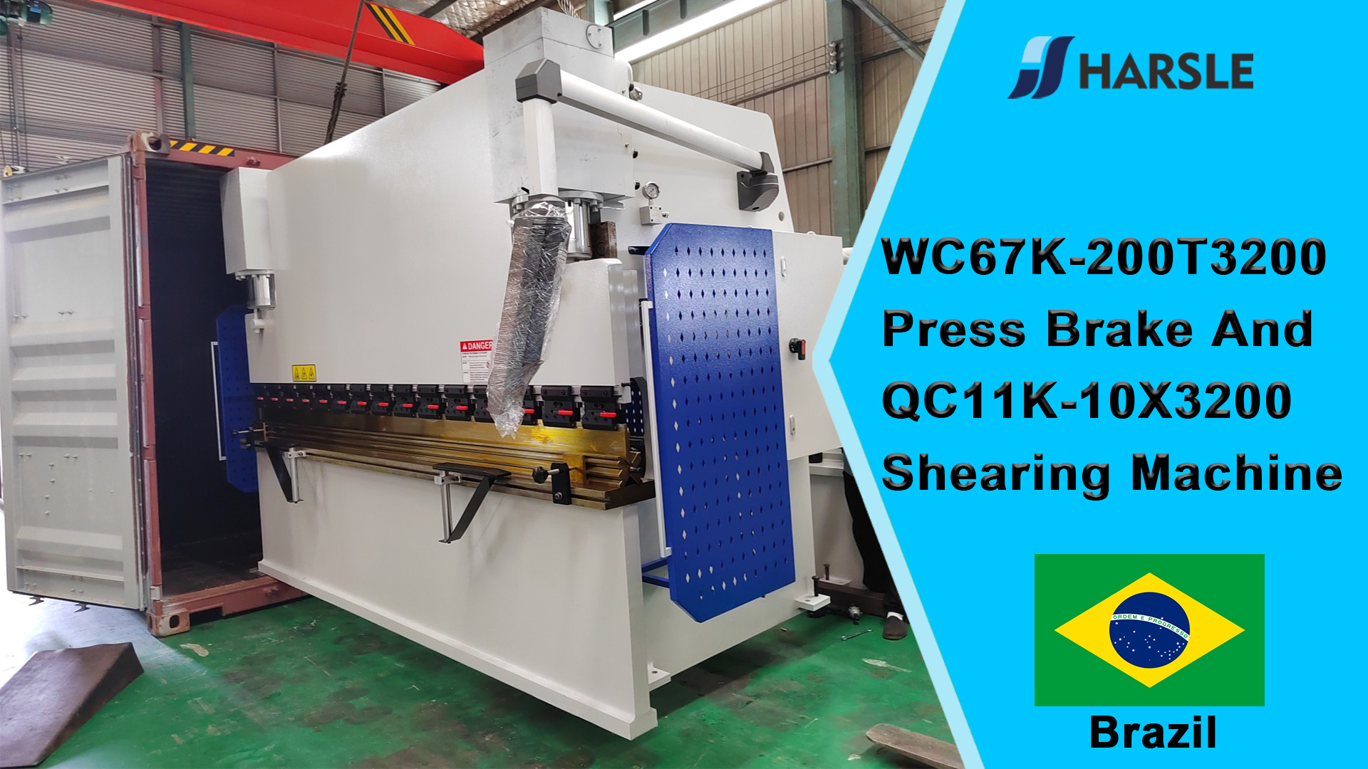 Brazil-WC67K-200T3200 kantpers en QC11K-10X3200 knipmachine