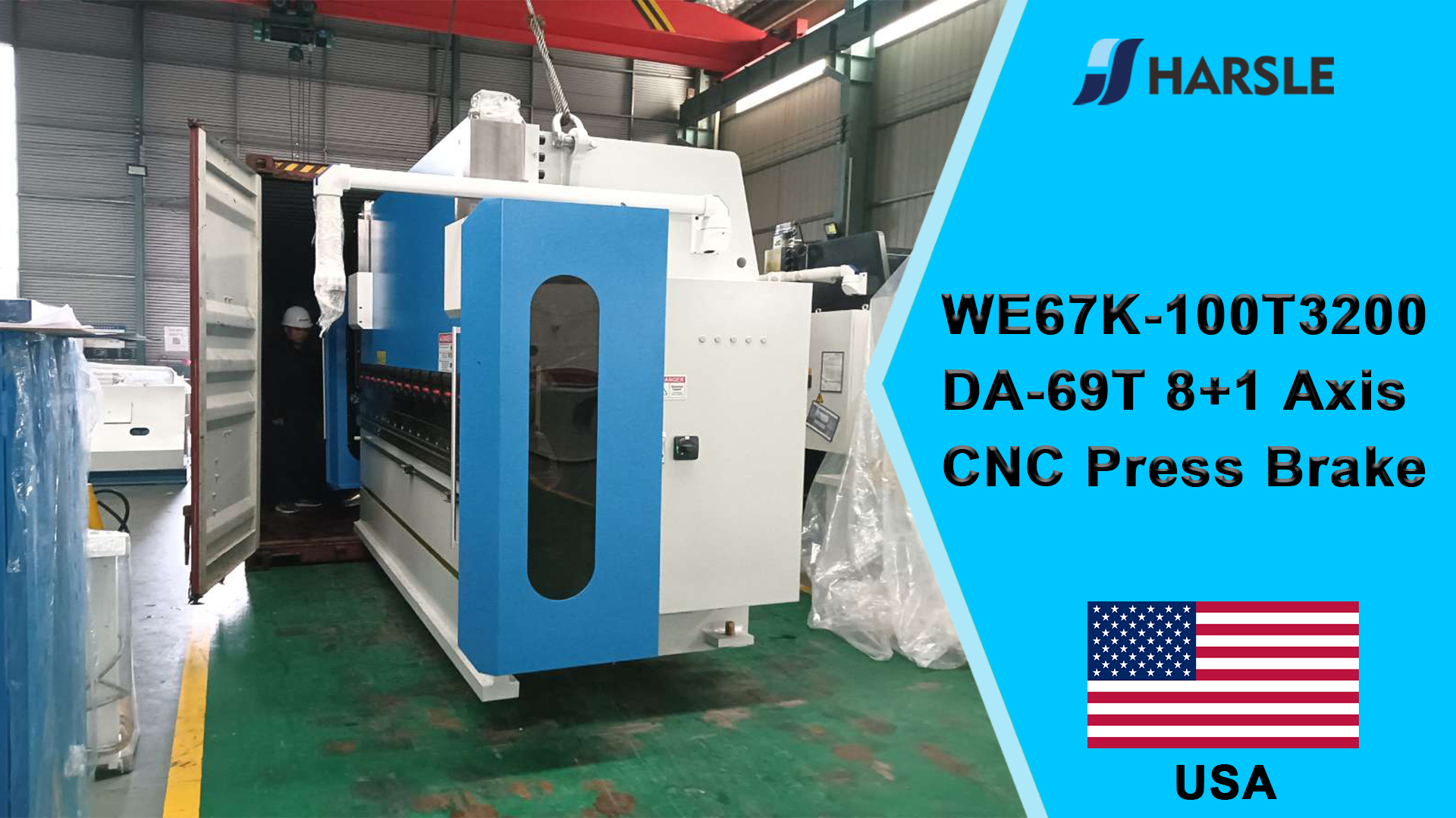 USA-WE67K-100T3200 DA-69T 8+1-assige CNC-afkantpers