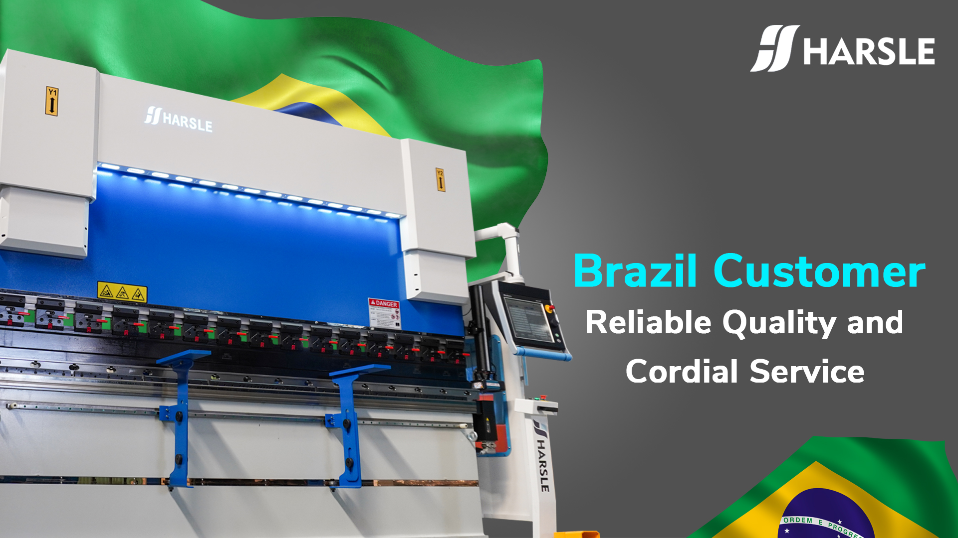 Braziliaanse klant prijst HARSLE CNC-kantpersmachine